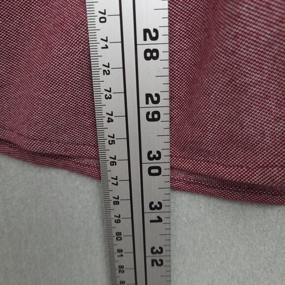 Ben Sherman Men's Button-Up Long Sleeve Shirt XL Cotton Polyester Blend Red - Picture 7 of 8